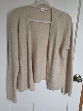 GAP Women's Cream Button-Front Cardigan Sweater